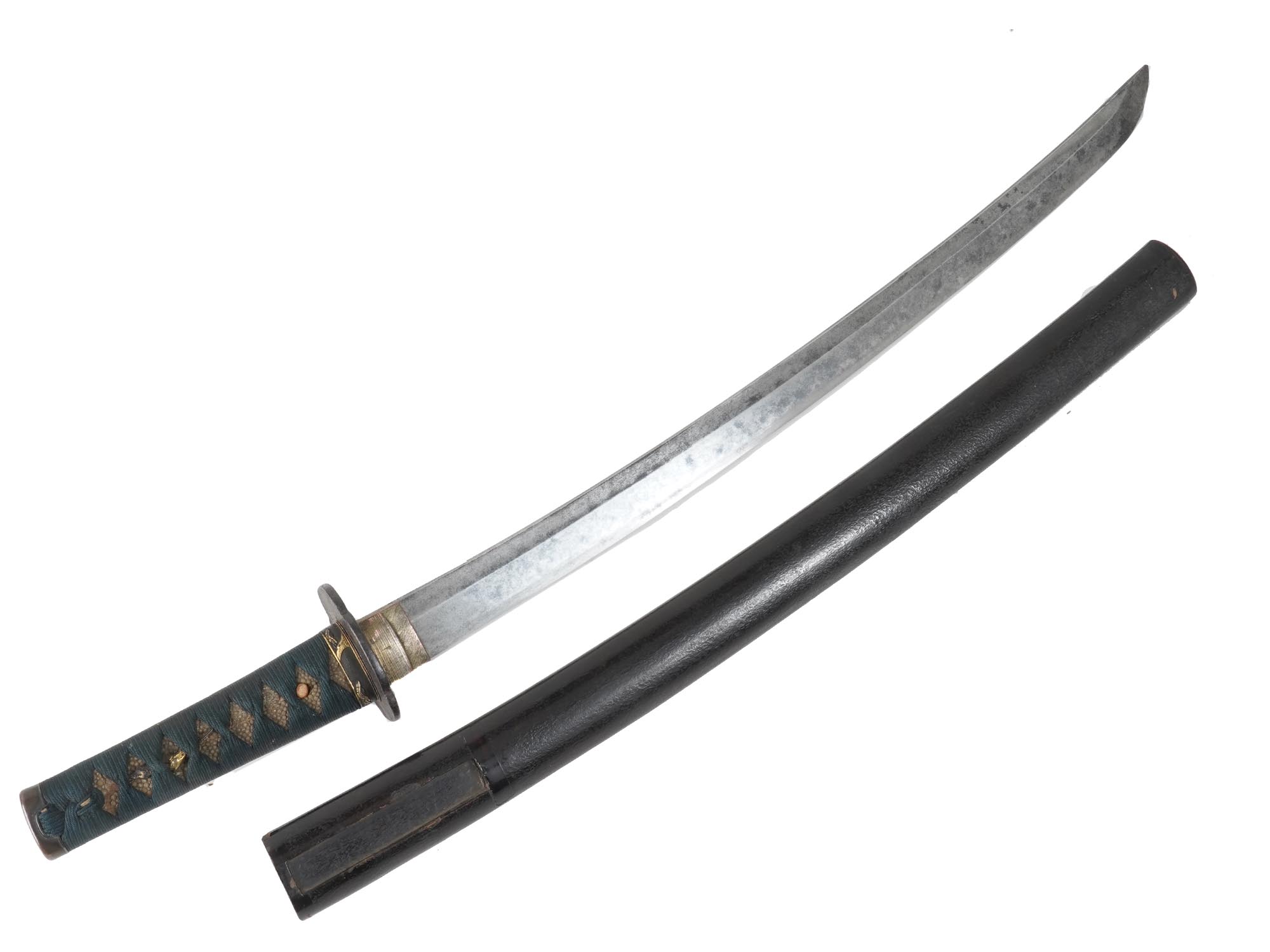 ANTIQUE JAPANESE WAKIZASHI SAMURAI SWORD PIC-0